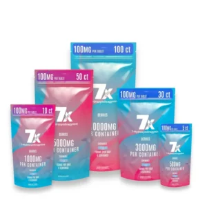 7Xcel 7-hydroxymitragynine Chewable Tablets Berry 100mg Per Tablet