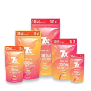 7Xcel 7-hydroxymitragynine Chewable Tablets Tropical Punch 100mg Per Tablet