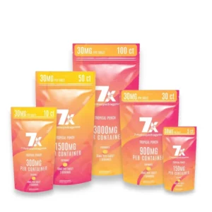 7Xcel 7-hydroxymitragynine Chewable Tablets Tropical Punch 30mg Per Tablet